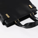 GUCCI Hand Bag Leather Black Gold 000 2046 0562 Auth 155731-6