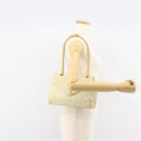 CHANEL Matelasse Chain Shoulder Bag Lamb Skin Beige Gold CC Auth 155739-25