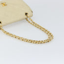 CHANEL Matelasse Chain Shoulder Bag Lamb Skin Beige Gold CC Auth 155739-7