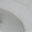 CHANEL COCO Mark Shoulder Bag Leather White Gold CC Auth 155741V-15