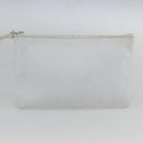 CHANEL COCO Mark Shoulder Bag Leather White Gold CC Auth 155741V-22
