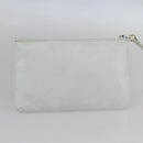 CHANEL COCO Mark Shoulder Bag Leather White Gold CC Auth 155741V-23