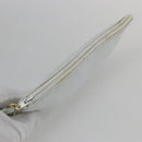 CHANEL COCO Mark Shoulder Bag Leather White Gold CC Auth 155741V-24