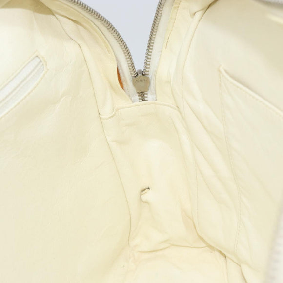 CHANEL Sports Line Matelasse Shoulder Bag Canvas Gray Silver CC Auth 155745