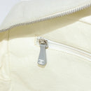 CHANEL Sports Line Matelasse Shoulder Bag Canvas Gray Silver CC Auth 155745-20