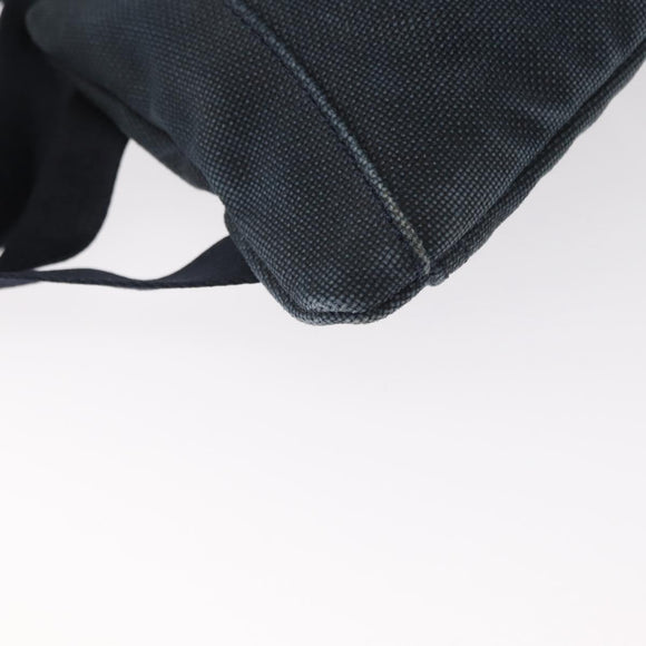 CHANEL Sports Line Waist bag Canvas Navy Silver CC Auth 155746