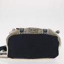 CHANEL Sports Line Waist Bag Nylon Navy Silver CC Auth 155747-5