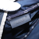 CHANEL Sports Line Waist Bag Nylon Navy Silver CC Auth 155747-22