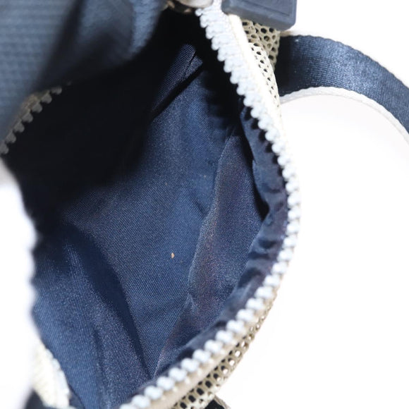 CHANEL Sports Line Waist Bag Nylon Navy Silver CC Auth 155747
