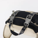 CHANEL Sports Line Waist Bag Nylon Navy Silver CC Auth 155747-6