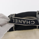 CHANEL Sports Line Waist Bag Nylon Navy Silver CC Auth 155747-7