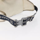 CHANEL Sports Line Waist Bag Nylon Navy Silver CC Auth 155747-8
