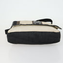 CHANEL Sports Line Shoulder Bag Canvas Beige Silver CC Auth 155748-6