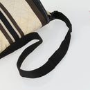 CHANEL Sports Line Shoulder Bag Canvas Beige Silver CC Auth 155748-8