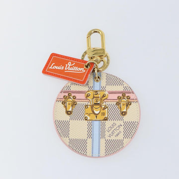 LOUIS VUITTON Damier Azur Porte Cles Illustrious Summer Trunk LV Auth 155752V - 0