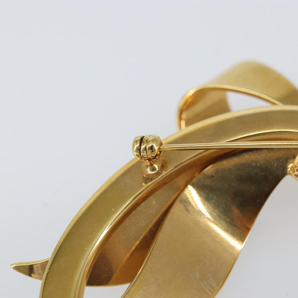 Christian Dior Brooch metal Gold Auth 155757