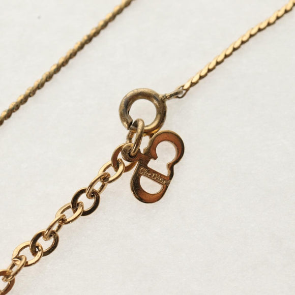 Christian Dior Earring metal 4 Set Gold Auth 155760