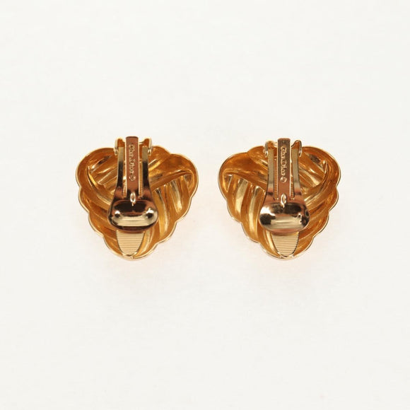 Christian Dior Earring metal 4 Set Gold Auth 155760