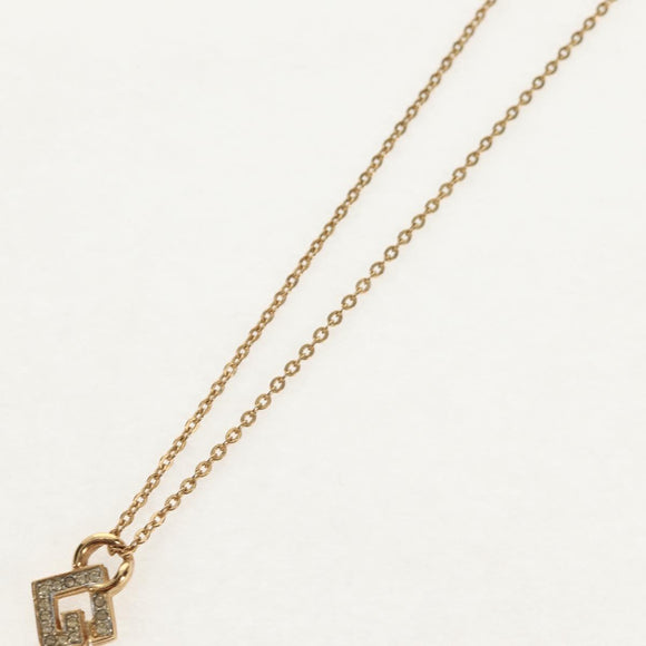 GIVENCHY Necklace metal 2 Set Gold Auth 155761