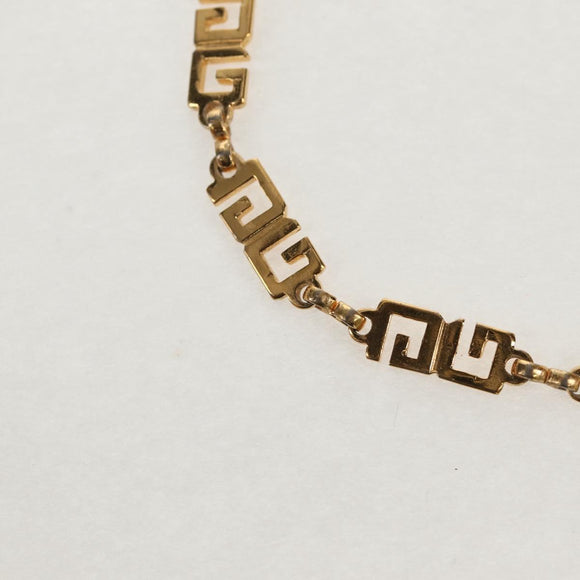 GIVENCHY Necklace metal 2 Set Gold Auth 155761