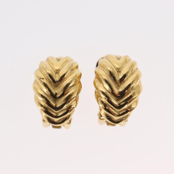 Christian Dior Earring metal 3 Set Gold Auth 155762