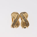 Christian Dior Earring metal 3 Set Gold Auth 155762-2