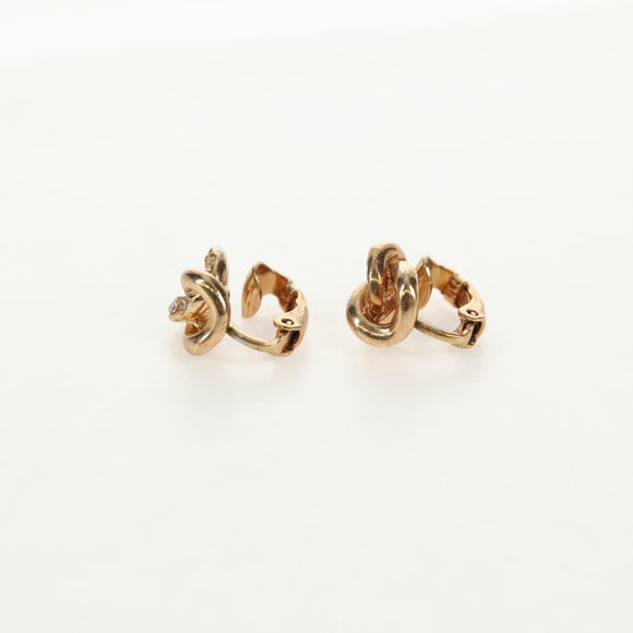 Christian Dior Earring metal 3 Set Gold Auth 155763