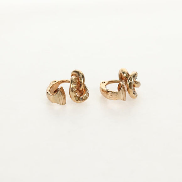 Christian Dior Earring metal 3 Set Gold Auth 155763