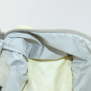 CHANEL Sports Line COCO Mark Backpack Nylon Leather Beige Silver CC Auth 155765-20