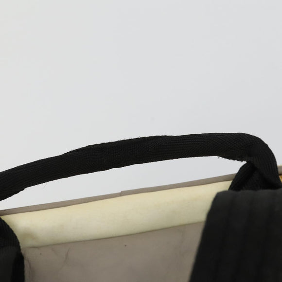 CHANEL Sports Line COCO Mark Backpack Nylon Leather Beige Silver CC Auth 155765