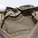FENDI Zucca Canvas Hand Bag Black Brown Auth 155769-20
