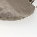 Miu Miu Shoulder Bag Leather Gold Silver Auth 155774-12