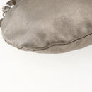 Miu Miu Shoulder Bag Leather Gold Silver Auth 155774-13