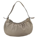 Miu Miu Shoulder Bag Leather Gold Silver Auth 155774-3