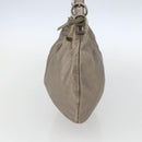 Miu Miu Shoulder Bag Leather Gold Silver Auth 155774-4