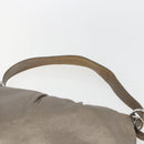 Miu Miu Shoulder Bag Leather Gold Silver Auth 155774-8