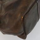 HERMES Garden Party PM Hand Bag Leather Brown Auth 155777-14