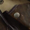 HERMES Garden Party PM Hand Bag Leather Brown Auth 155777-15