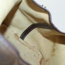 HERMES Garden Party PM Hand Bag Leather Brown Auth 155777-17