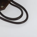 HERMES Garden Party PM Hand Bag Leather Brown Auth 155777-8