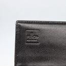 FENDI Zucca Canvas Long Wallet Black Brown Auth 155784V-12