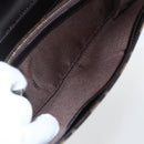 FENDI Zucca Canvas Long Wallet Black Brown Auth 155784V-20