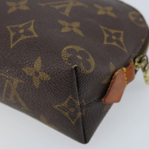 LOUIS VUITTON Monogram Pochette Cosmetic PM Pouch M43998 LV Auth 155787