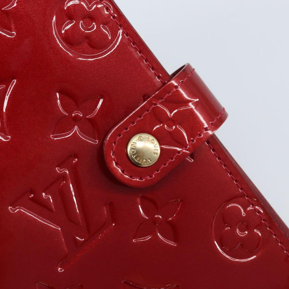 LOUIS VUITTON Vernis Agenda PM Day Planner Pomme D'amour R21016 LV Auth 155789A