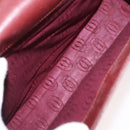 CARTIER Must Line Hand Bag Leather Bordeaux Gold Auth 155792-12