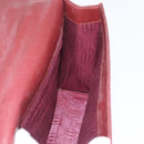 CARTIER Must Line Hand Bag Leather Bordeaux Gold Auth 155792-18