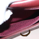 CARTIER Must Line Hand Bag Leather Bordeaux Gold Auth 155792-21