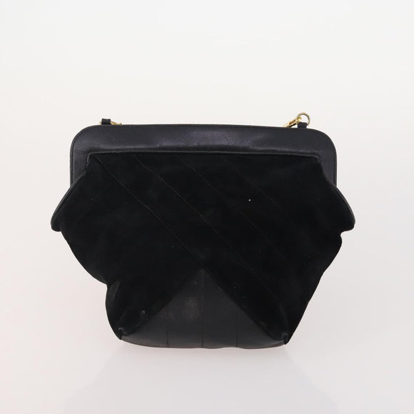 Salvatore Ferragamo Etro Loewe Bag PVC Suede Leather 5 Set Black Auth 155799