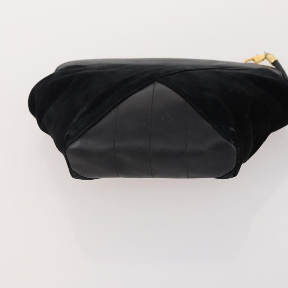 Salvatore Ferragamo Etro Loewe Bag PVC Suede Leather 5 Set Black Auth 155799