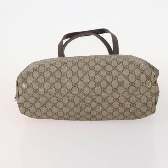 GUCCI GG Canvas Tote Bag PVC 5 Set Red Beige Navy Auth 155802